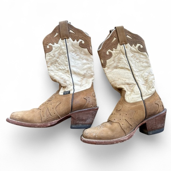 Reyme Western Leather Cowgirl Boots Size 7 - Picture 9 of 9